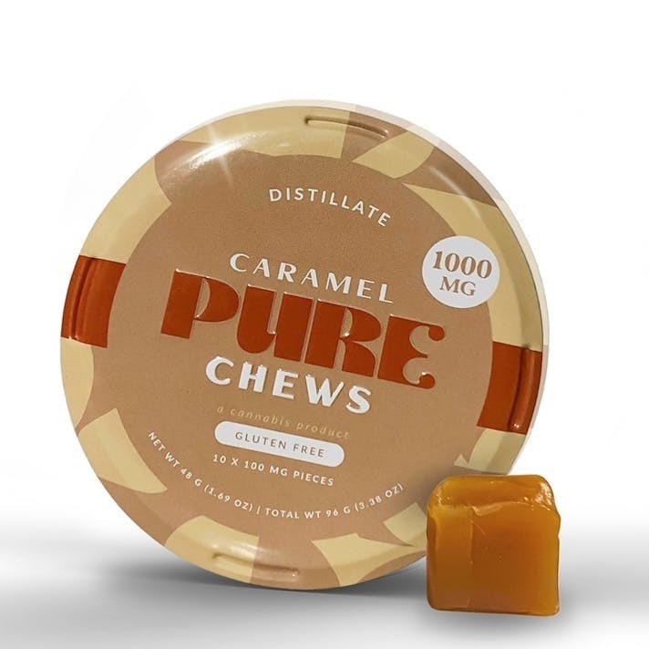 Caramel Chews | 1000mg | 10ct | 100mg/ea by Pure
