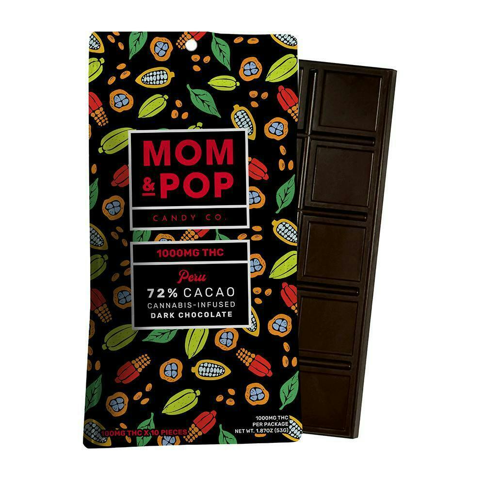 1,000mg Dark Chocolate Bar | Peru 72% Cacao