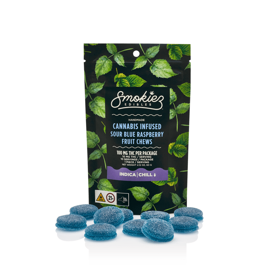 Sour Blue Raspberry Gummies | 100mg | 10ct | 10mg/ea