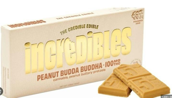 Peanut Budda Buddha Chocolate Bar | 100mg | 10ct | 10mg/ea by Incredibles