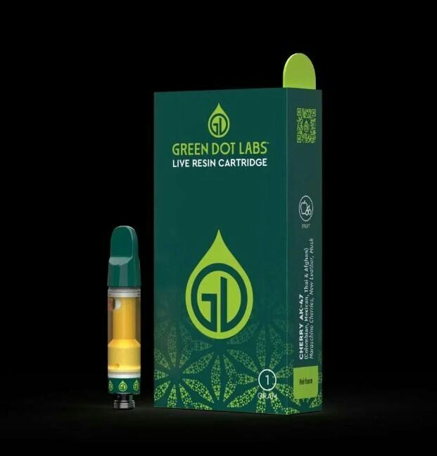 Green Dot - 1g Live Resin Cart - Subzero (r)