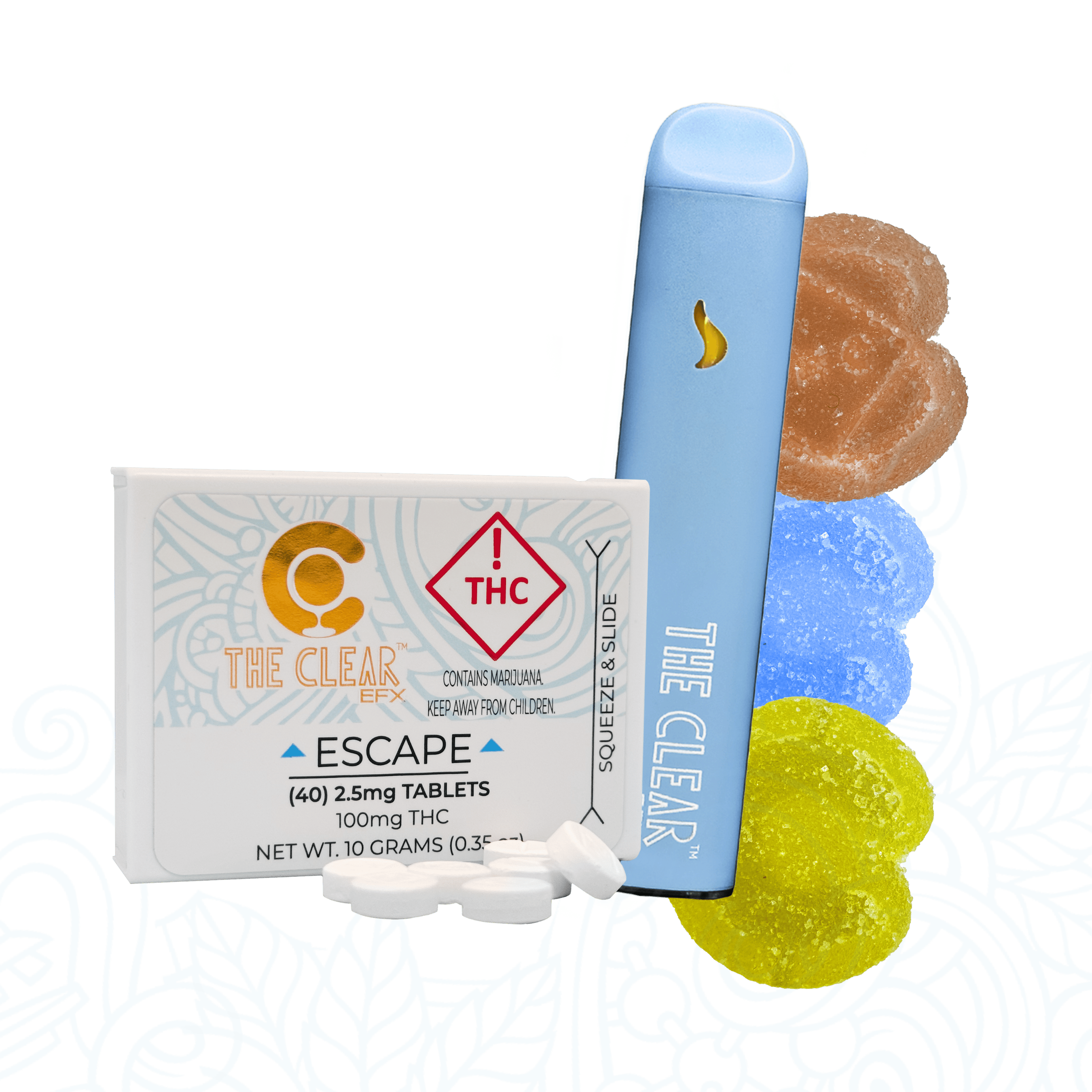 The Clear - 100mg Gummies - Rest (r)