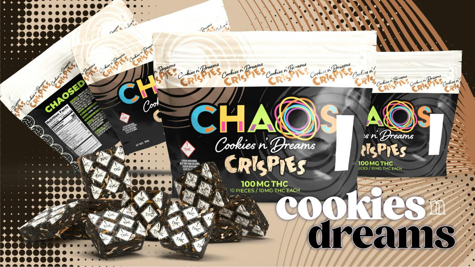 Chaos Crispies - Cookies N Dreams 100mg
