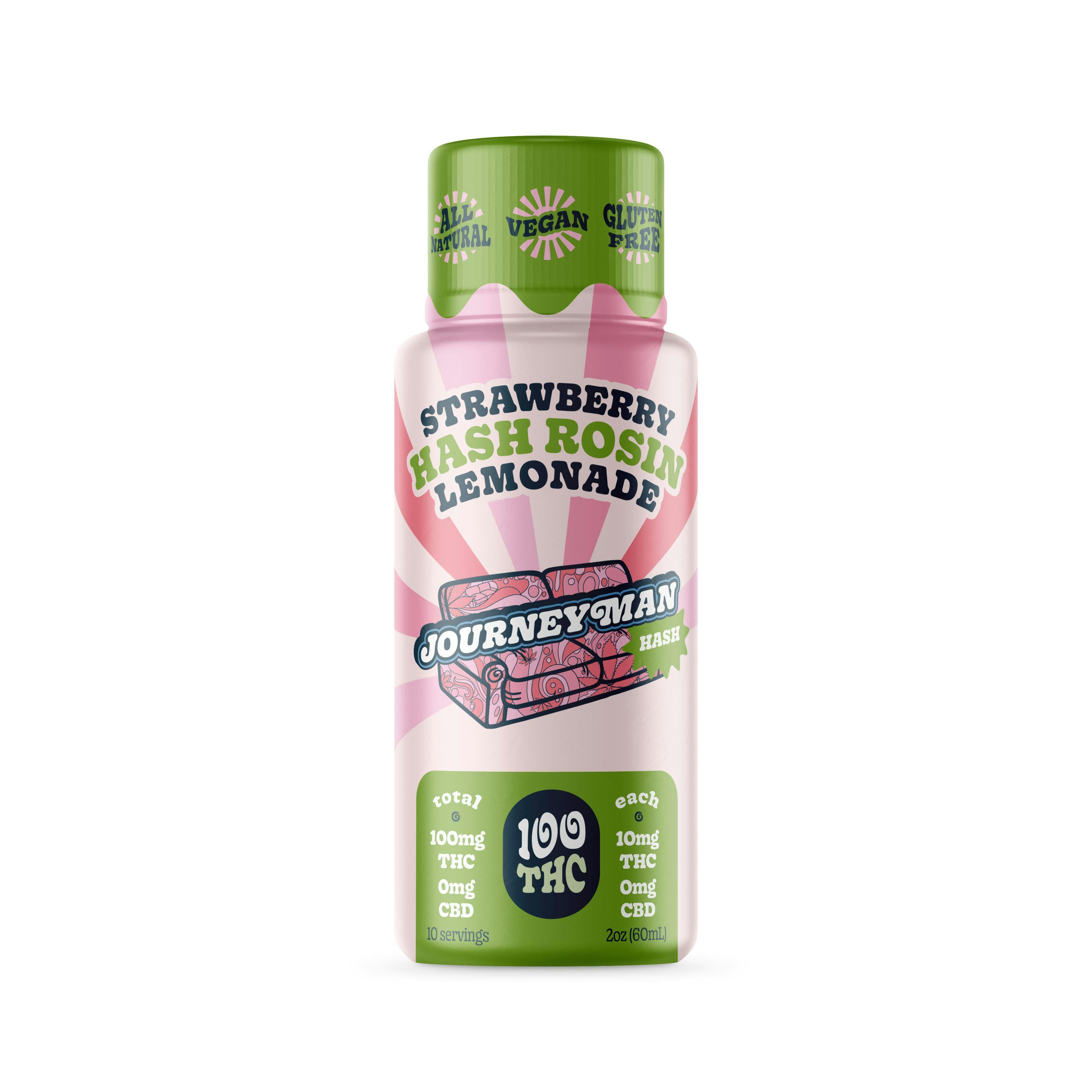 Strawberry Hash Rosin Lemonade (100mg THC)