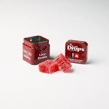 Drops | Cranberry Gummies | 100mg | 2ct | THC:CBD 25mg/ea