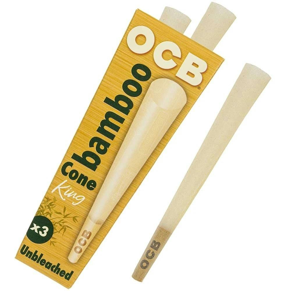 OCB Bamboo King Cones | Unbleached | Accessories