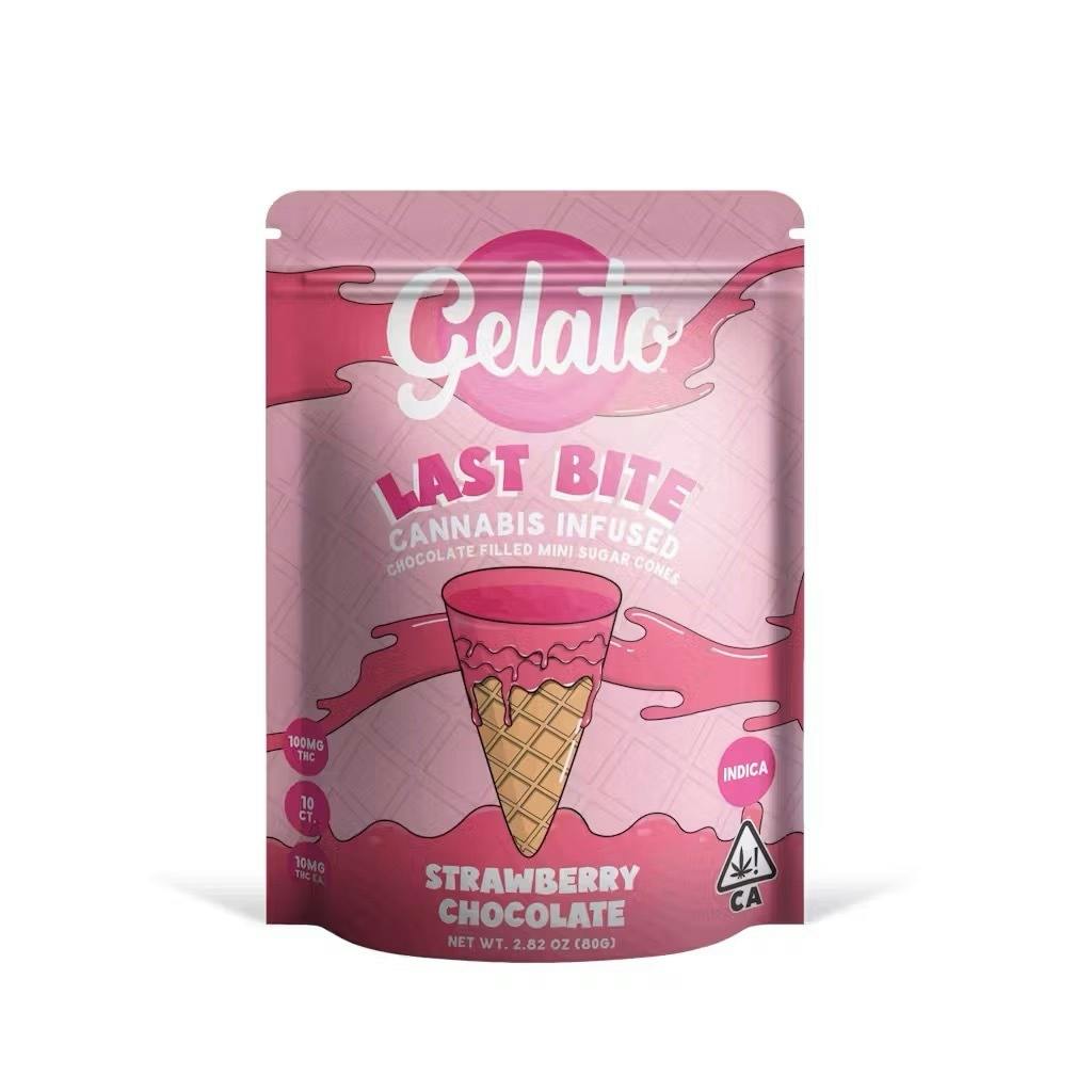 Last Bite Strawberry: Filled Mini Sigar Cones