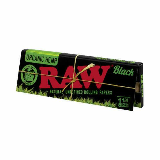 Black Organic Hemp 1 1/4 Size Rolling Papers | Accessories