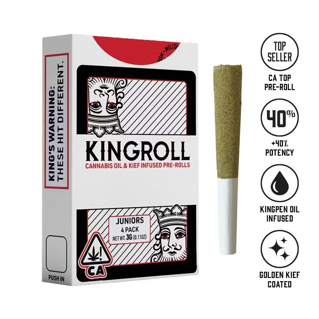 Kingroll Jr. 3g 4-Pack Moonbow x Rainbow Belts Indica