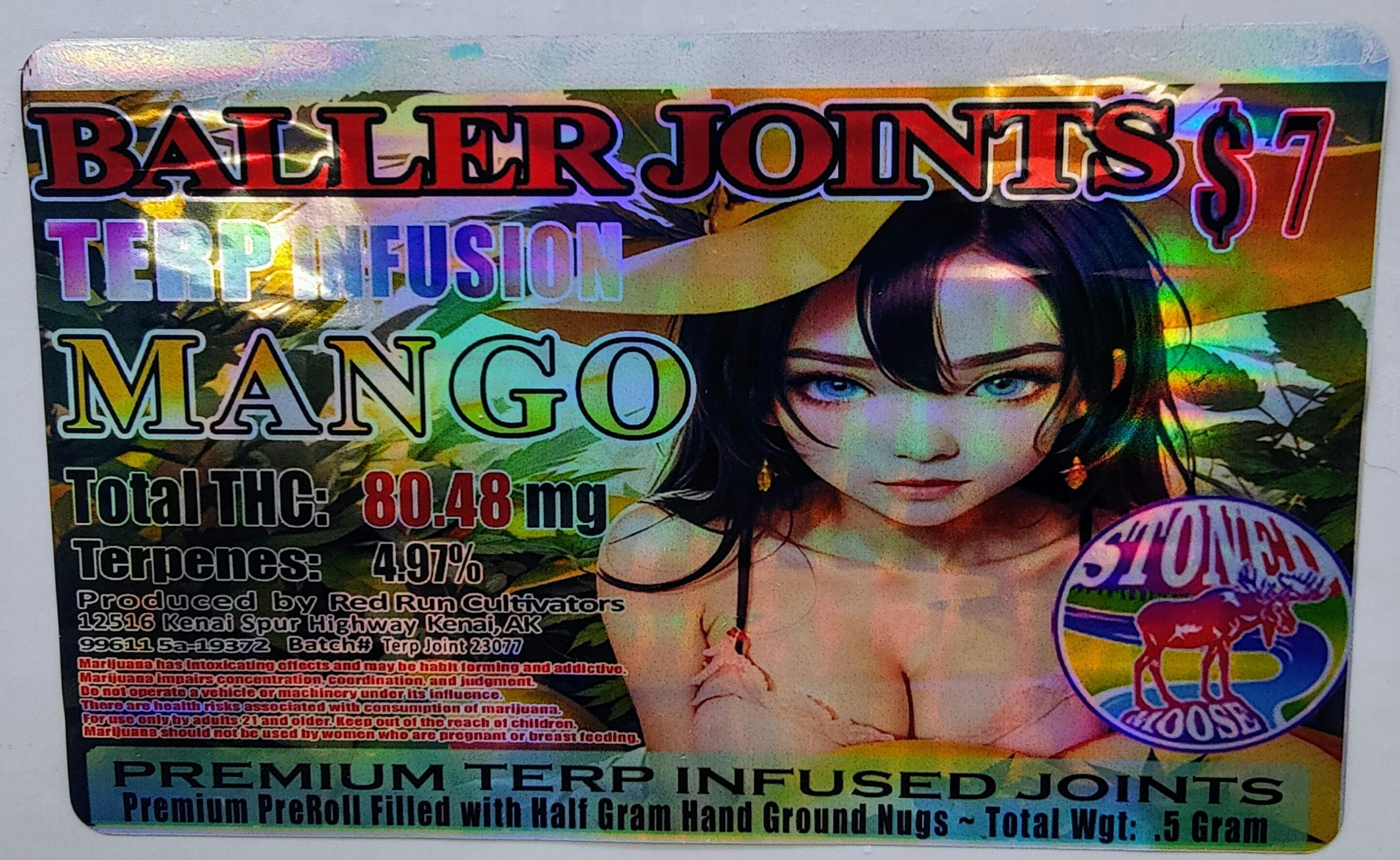 .5g Mango Terp Infused Pre Roll at Red Run Cannabis Cultivators