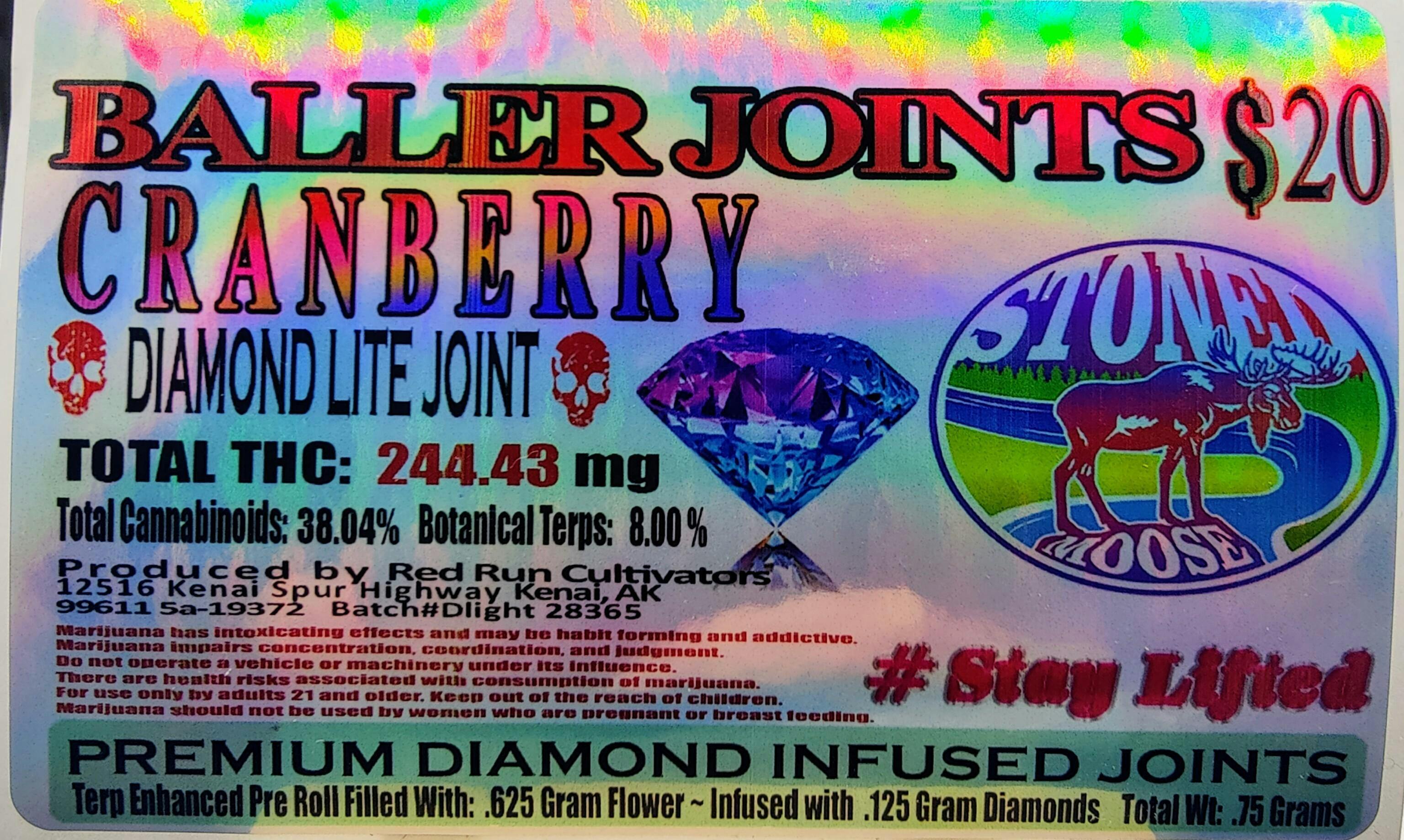Cranberry .75g Diamond Lite