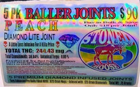 .75g Diamond Lite 5 Pack Peach