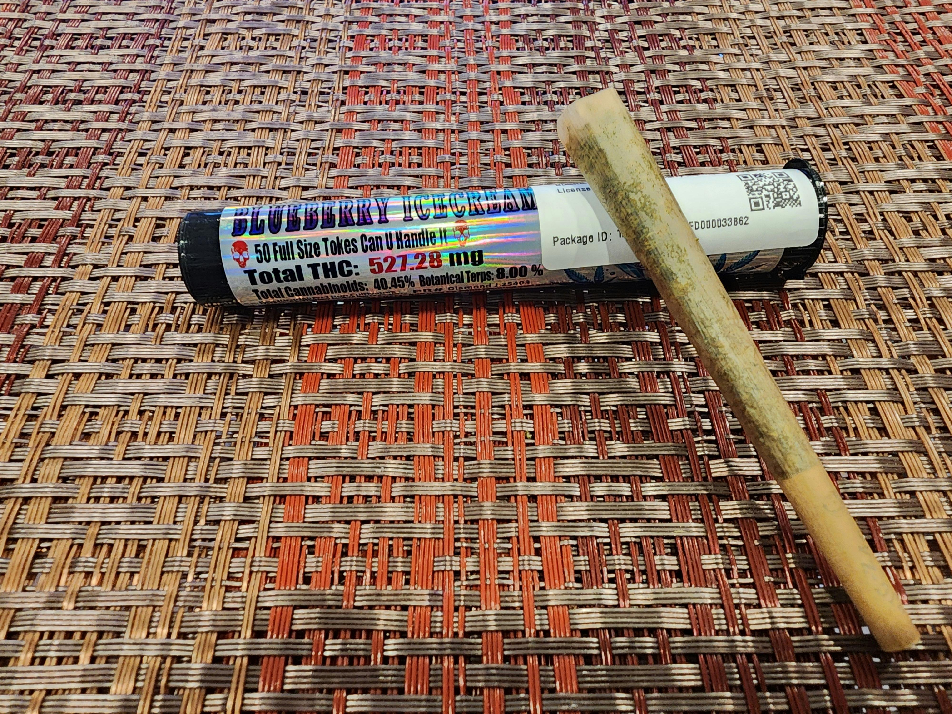 1.5g Diamond Infused Blueberry Ice Cream