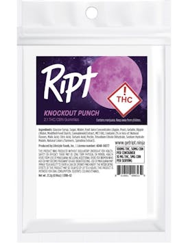 Ript CBN Punch 100mg THC - 50mg CBN