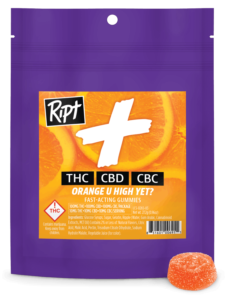 Ript - Orange U High Yet? 1:1:1 Gummies 100mg 10pk
