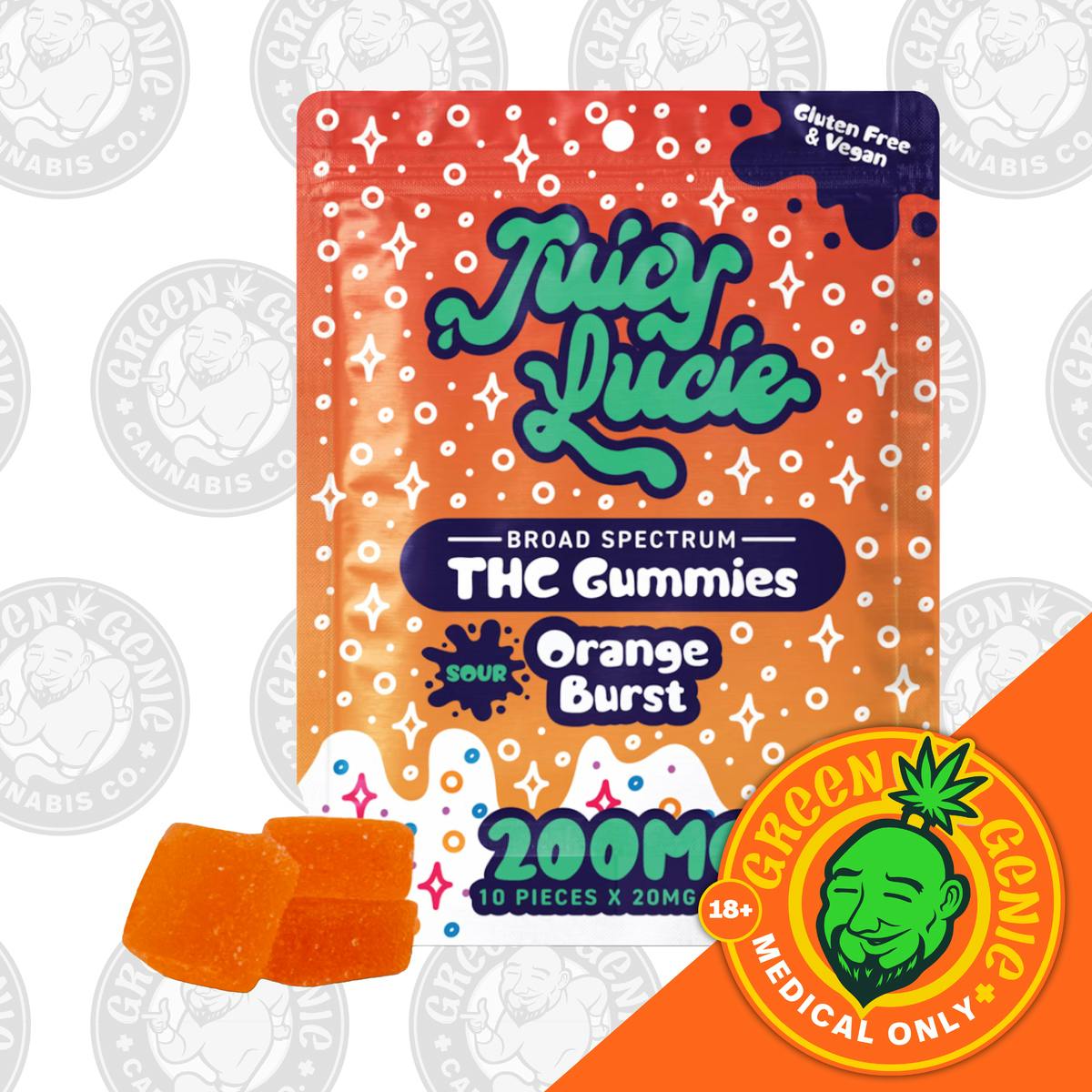Orange Burst | Gummies | 10pk | 200mg/ea