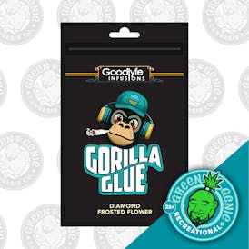 Gorilla Glue Diamond Frosted Flower | Pre-Packaged Eighth | Goodlyfe | REC