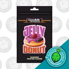 Jelly Donut Diamond Frosted Flower | Pre-Packaged Eighth | Goodlyfe | REC