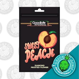 Sweet Peaches Diamond Frosted Flower | Pre-Packaged Eighth | Goodlyfe | REC