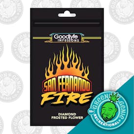 San Fernando Fire Diamond Frosted Flower | Pre-Packaged Eighth | Goodlyfe | REC