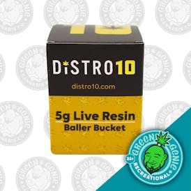 Bubble Bath Live Resin by Distro 10 5g Baller Jar | REC