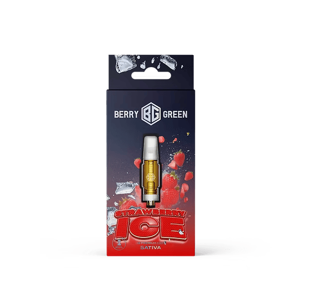 Berry Green - Strawberry Ice 3g 510 Vape - Indica (REC)