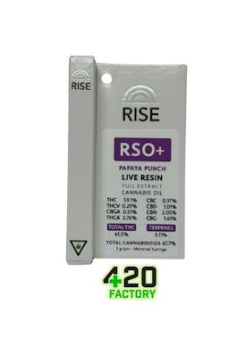 RISE | 1g Live Resin RSO | Papaya Punch