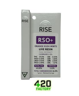 RISE | 1g Live Resin RSO | Orange Kush Mints