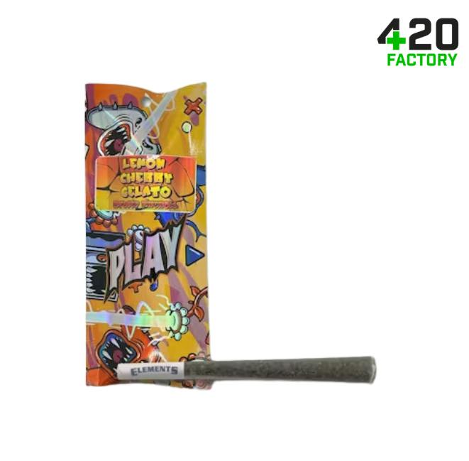 Play | Lemon Cherry Gelato | 1.2g | Infused Pre-Roll by Play Michigan