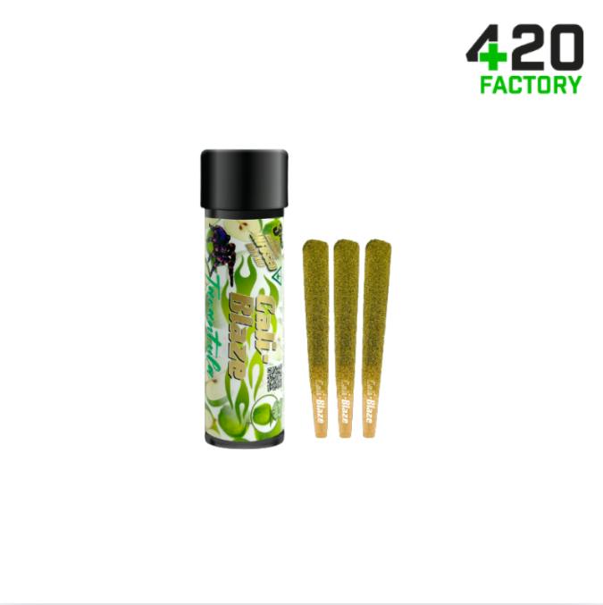 Cali-Blaze | Green Apple | Tarantula Infused Joints | 1g each | 3pk by Cali-Blaze