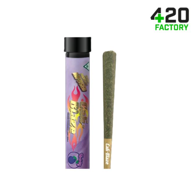 Cali-Blaze | Blueberry | Liquid Diamond Infused Joint | 1.2g by Cali-Blaze