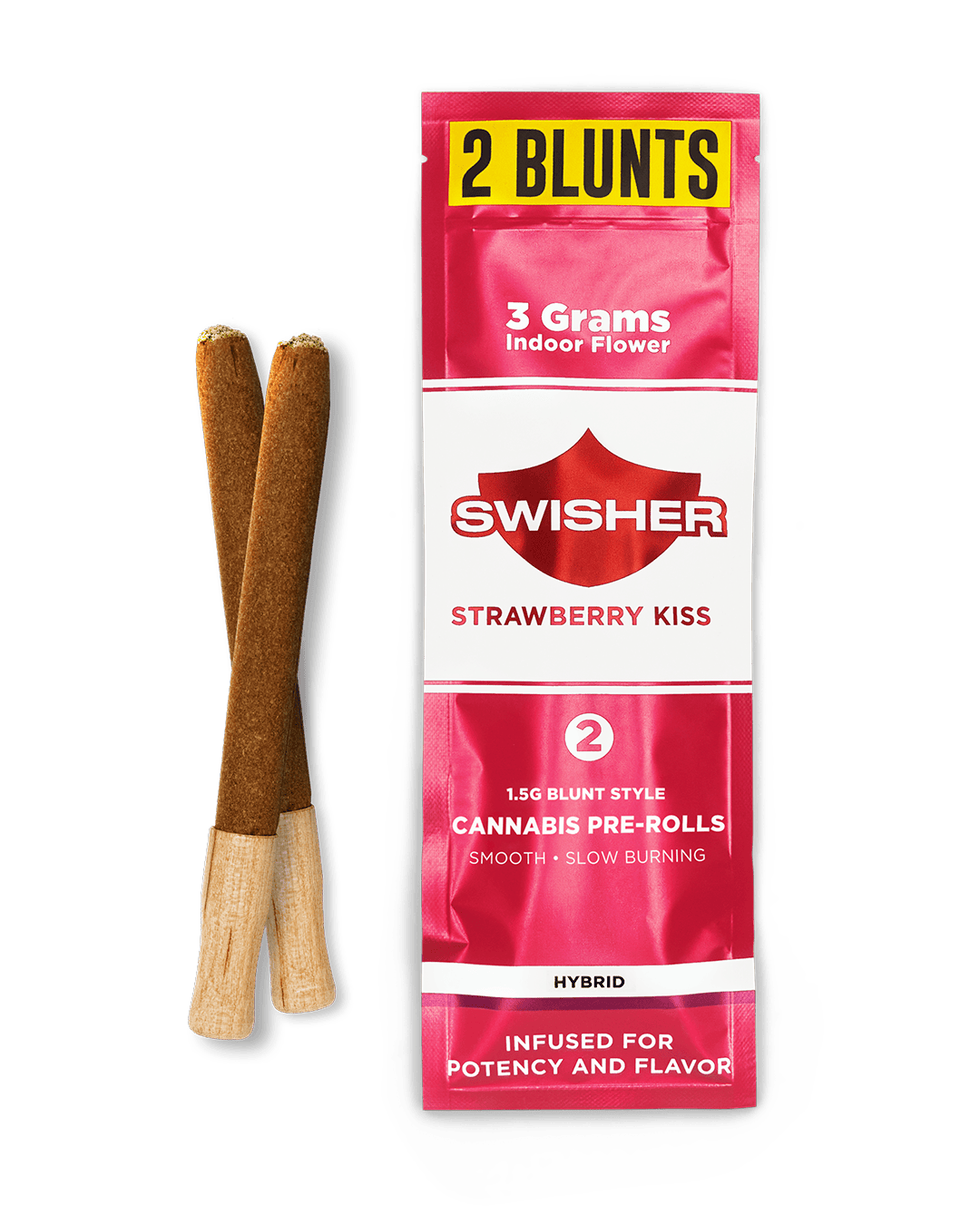 Strawberry Kiss | Infused Blunts | 1.5g ea | 2pk