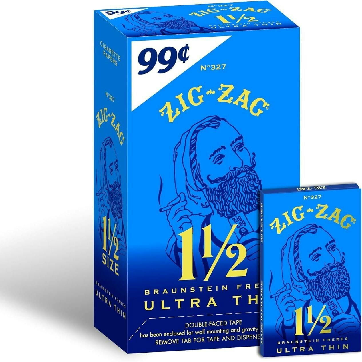 Zig-Zag - 1 1/2in. Rolling Papers - Ultra Thin - Blue