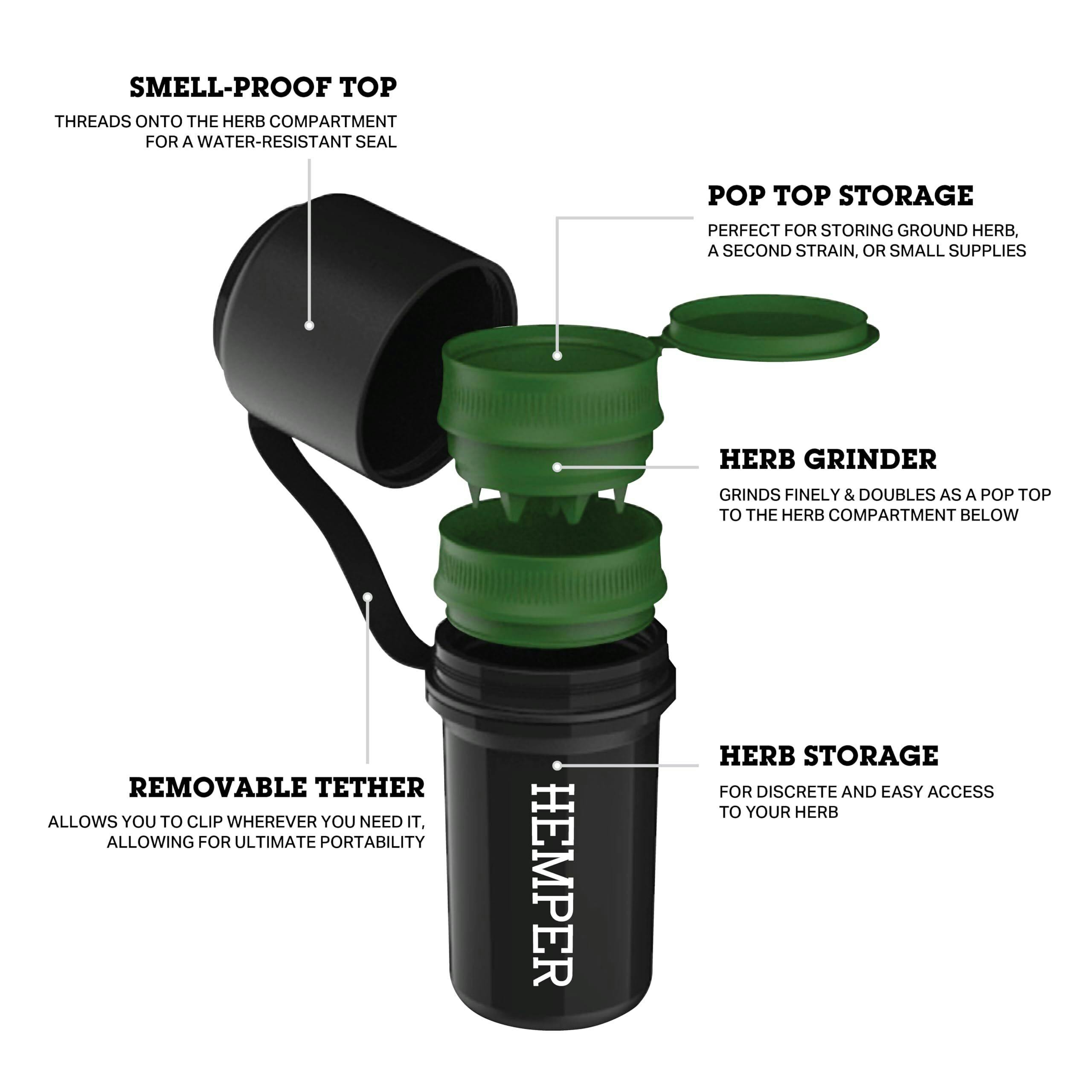Hemper - Grinder and Storage Container