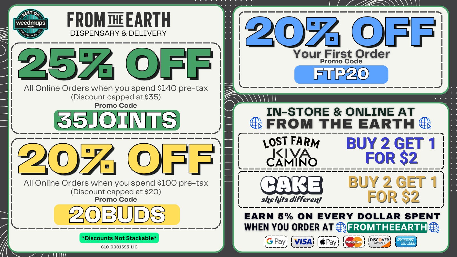 25% Off Orders & 20% Off FTP (TUESDAY DEALS) at From the Earth