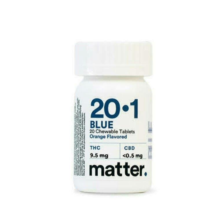 Matter Blue 20:1 Orange Chewable Tablets 20ct