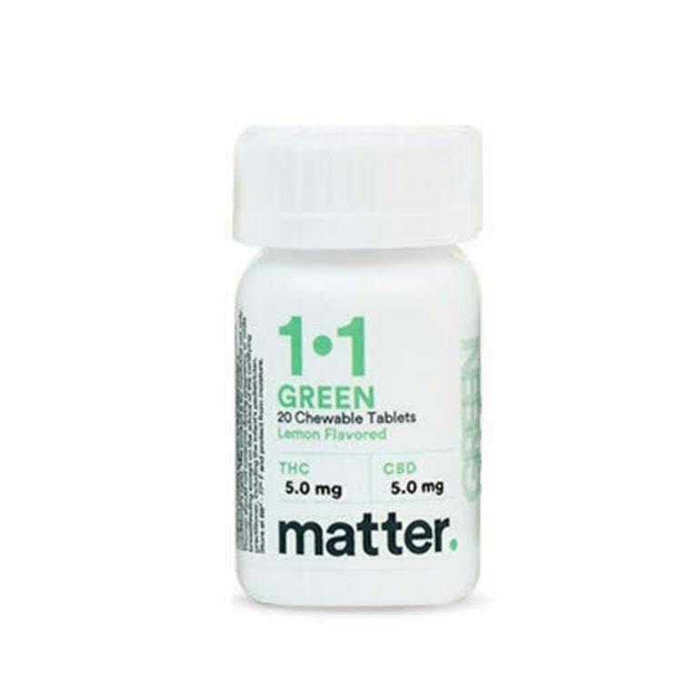 Matter Green 1:1 Chewable Tablets 20ct