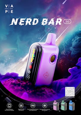 Nerd Bar 5g Disposable Vape (Indica)