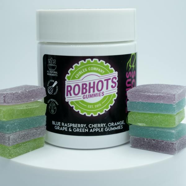 Robhots | Sour Surge Gummies | MED | 1000mg | 20 ct | 50mg/ea
