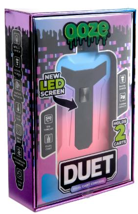 Ooze Duet - 650 MAH 510 Dual Conceal Cart Battery | Accessories