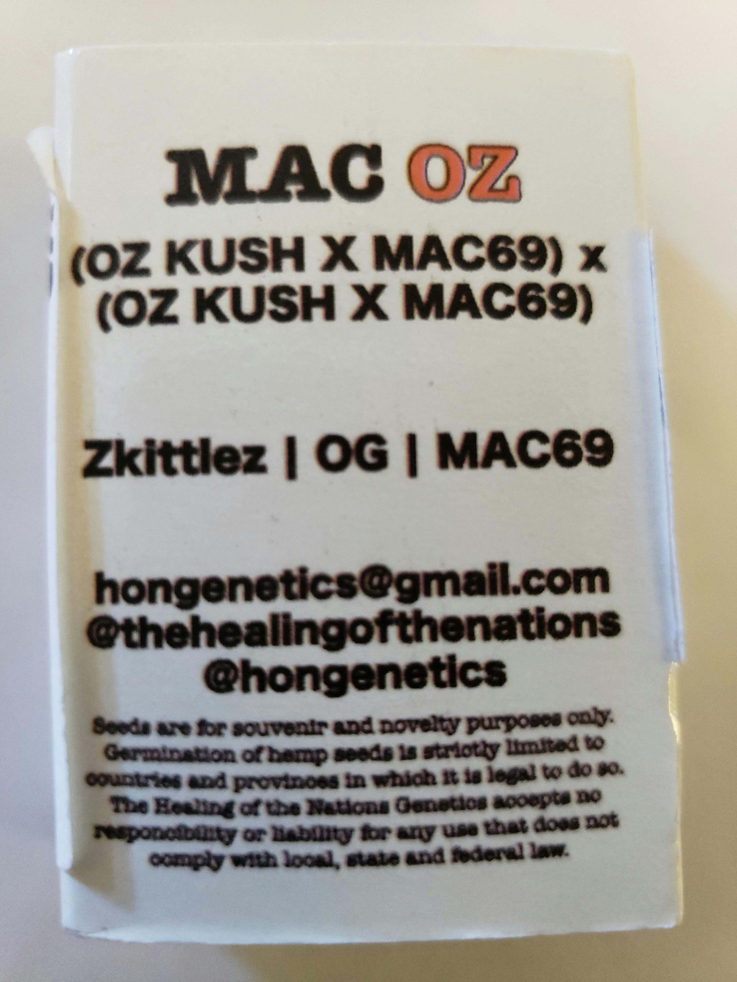 HON Genetics / MAC OZ - OZ Kush X MAC69