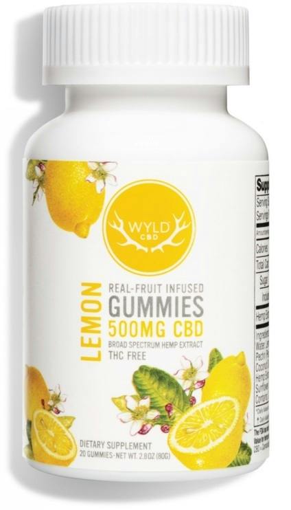 Edible Gummies Wyld Lemon CBD - 250mg - NWC
