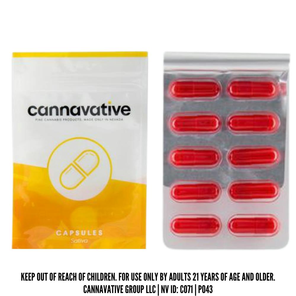 Capsule Sativa - 10pk - 100mg - CVG - Cannavative