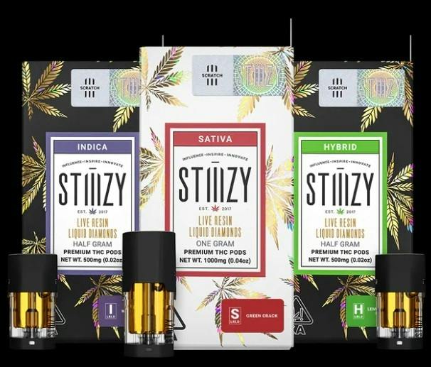 Cartridge - Stiiizy - LIVE Liquid Diamonds - Green Crack - .95g XL -AEG