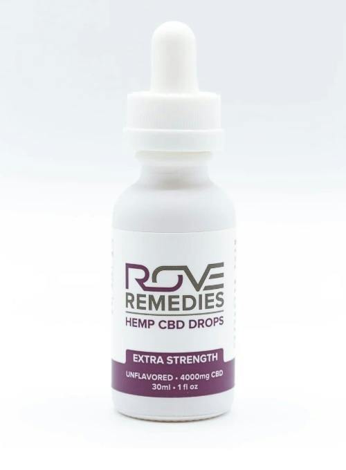 Tincture ROVE CBD - Extra Strength (Unflavored) - 4000mg - ROV - Remedies