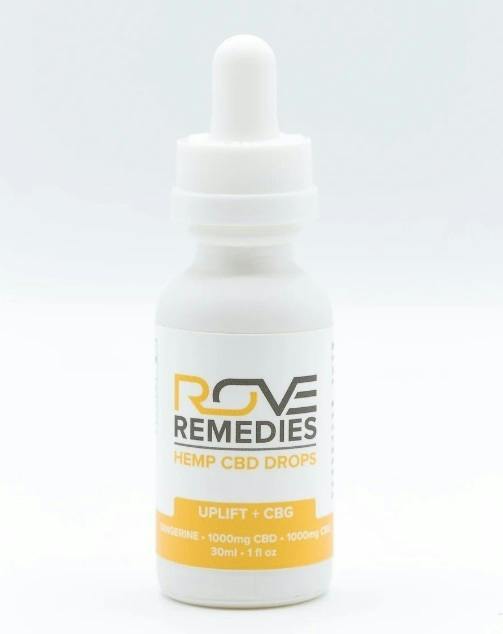 Tincture ROVE CBD - Uplift (Tangerine) - 1000mg + 1000mg CBG - ROV - Remedies