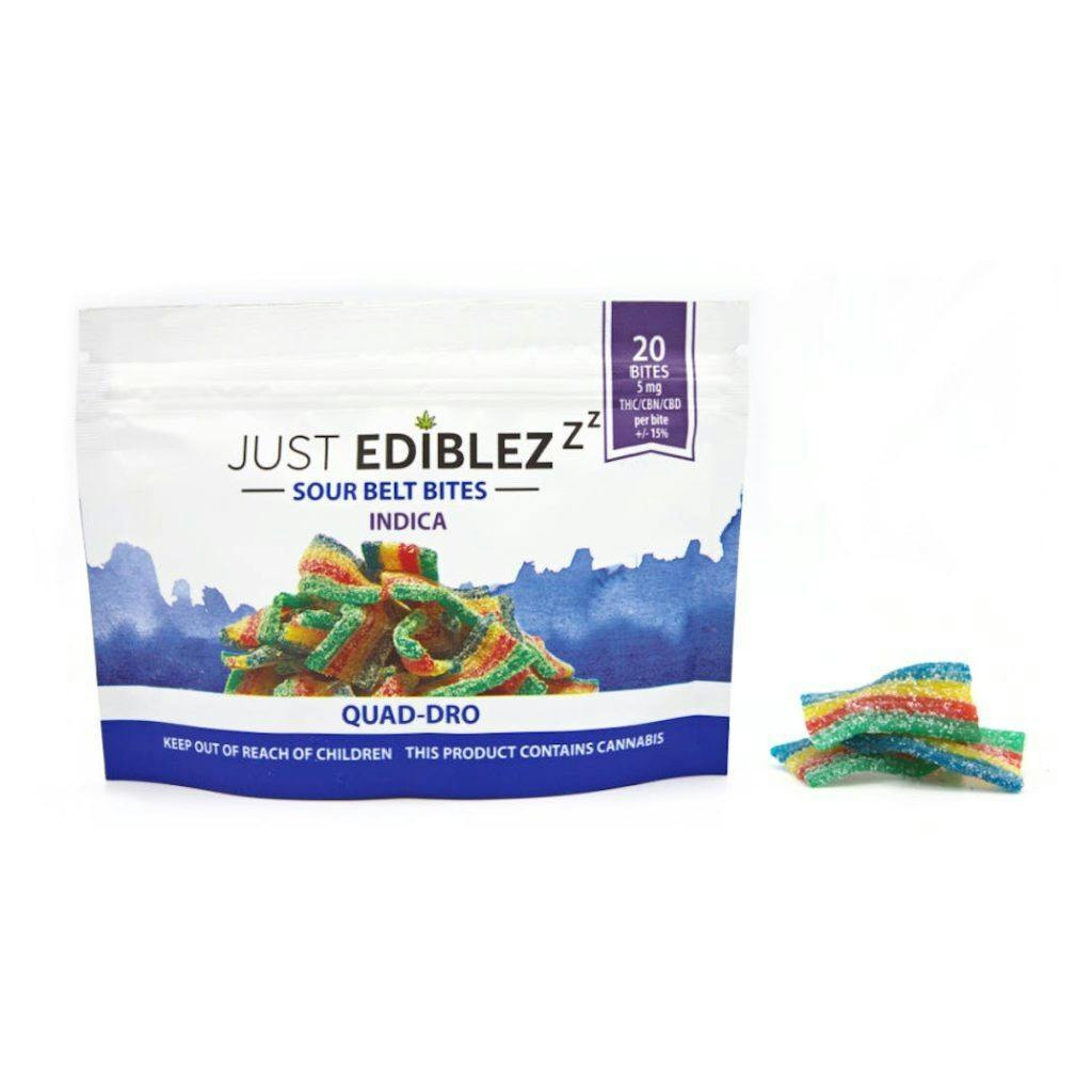 Sour Quad Dro Sleep Bites - - THC/CBD/CBN - 100mg [20 pack] - SHP JE