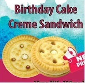Birthday Cake Cookie Cream Sandwich 100mg - SHP - Just Edibles