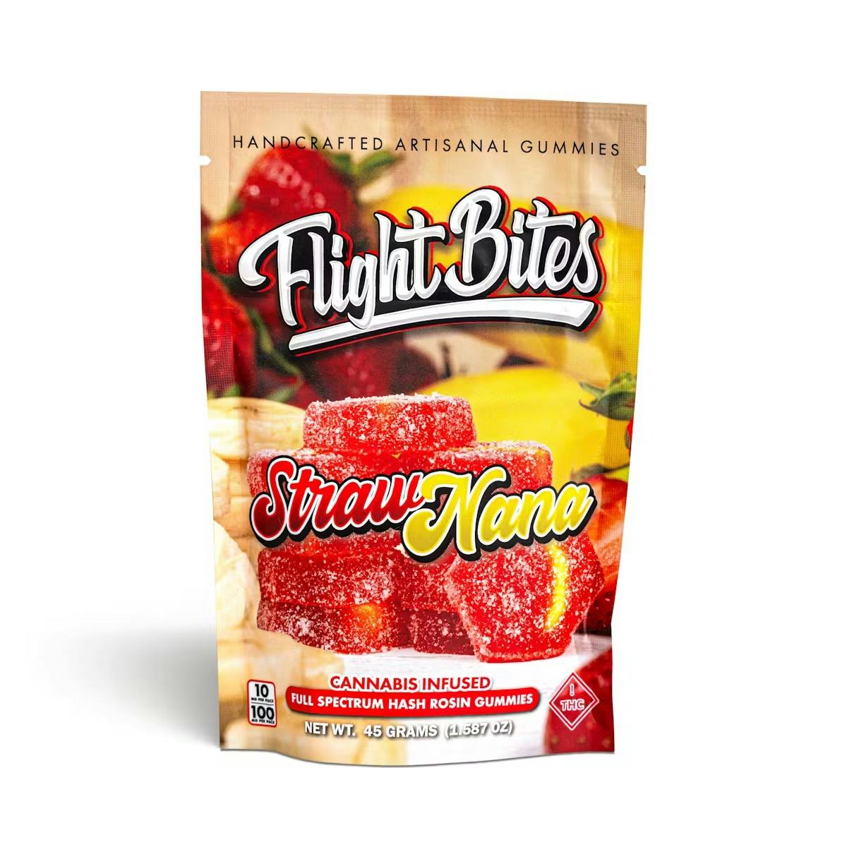 Edible - Gummy - Strawnana - 100mg - VVG - Flight Bites