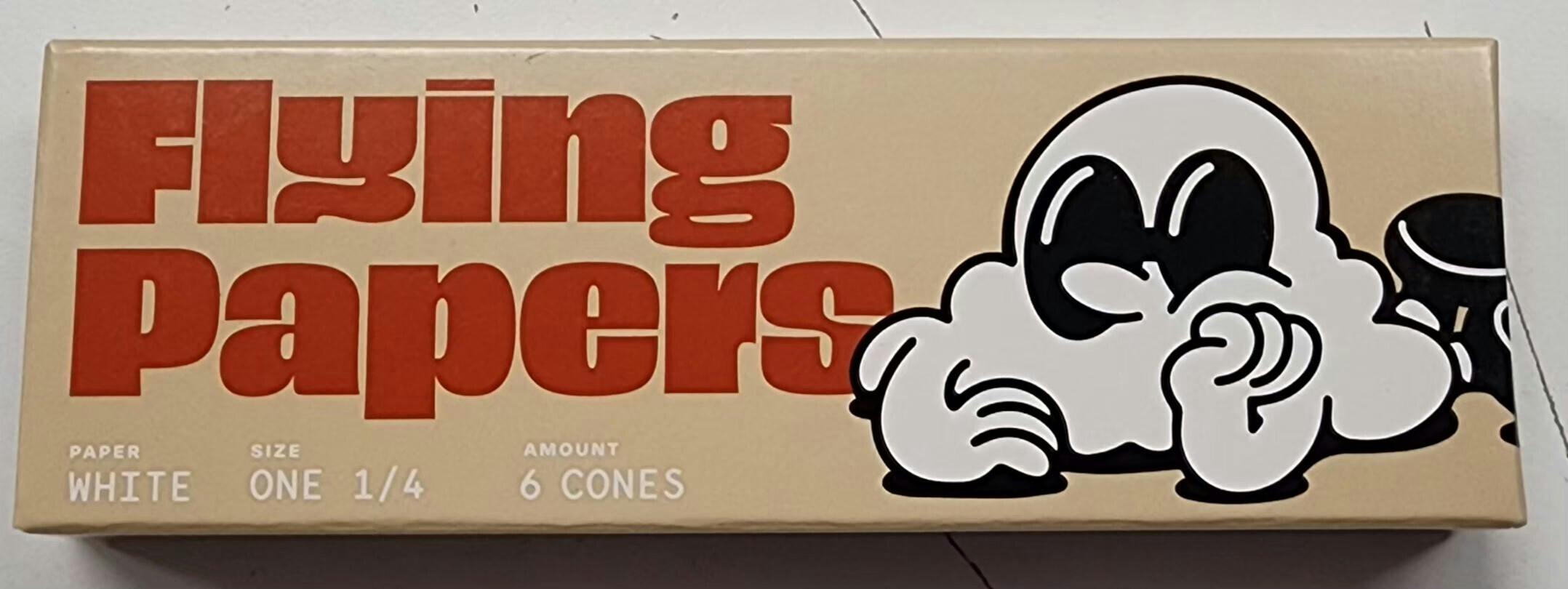 Flying Papers Cones - 1 1/4 - White